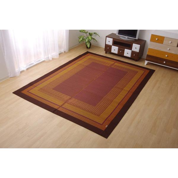 イケヒコ 【I】【代引不可】イケヒコ い草 花ござ ランクス ラグタイプ