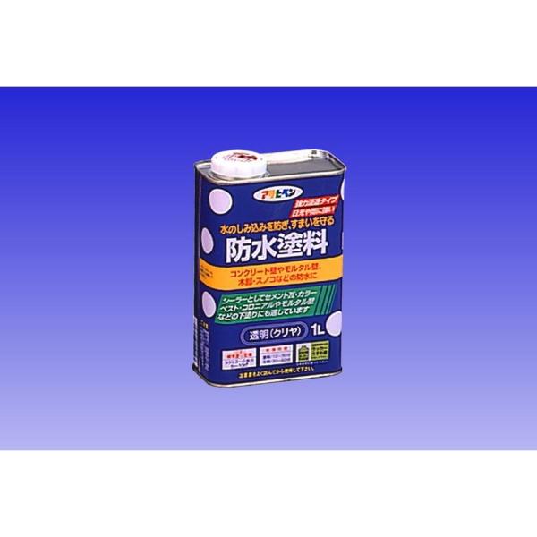 他サイト： アサヒペン 防水塗料 1L 透明（クリヤ）の商品画像