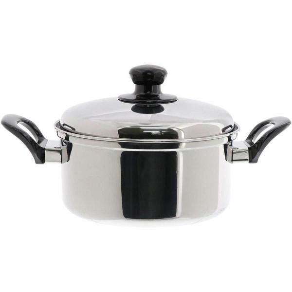 ELO gastroline ガストロライン両手鍋寸胴鍋 ストレーナー付き蓋付き ベストコ ND-6346 寸胴鍋 24cm サテン エコーズ 軽い 見える