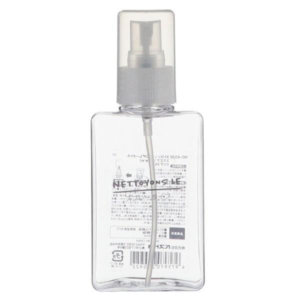 ベストコ スプレーボトル クリア 150ml ネトヨン・レ スクエア 1個 ND