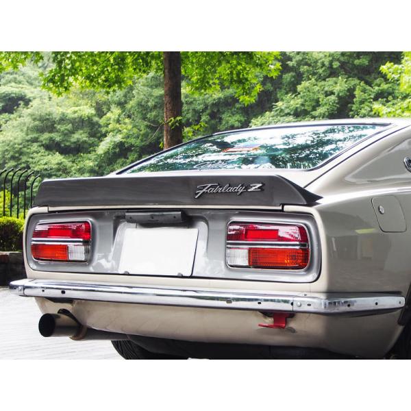 リヤメッキバンパー スチール製]S30/S31 フェアレディZ用リアバンパー(メッキ