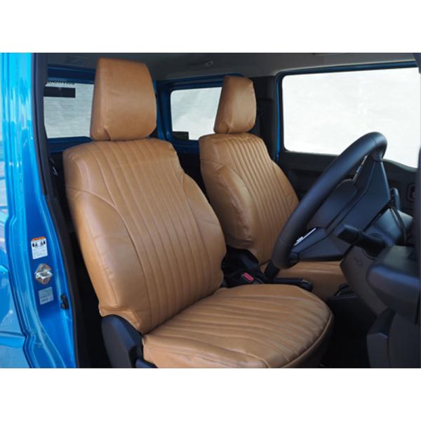しーずー◇新型ジムニー5点セット◇キャメル◇ステッチ白、キャメル daizens-shop2_d-seat-cam2