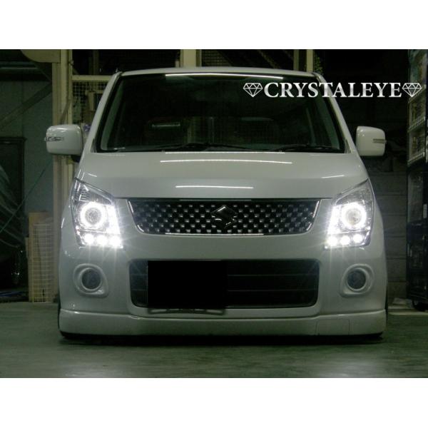 AZワゴン ヘッドライト MJ23S 純正ハロゲン車 レクサス3連