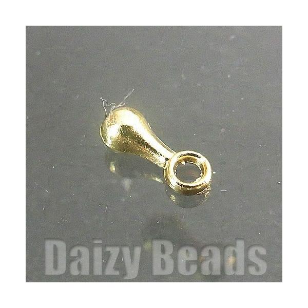 アクセサリー パーツ 「アジャスター金具 パーツ 金具」 「ゴールド」 約2.5x7mm 約20個