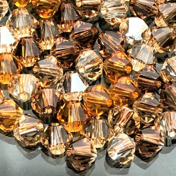 スワロフスキー #6428 ／ 8mm デニムブルー ／144粒 廃番 daizybeads_sw4-brn-mix