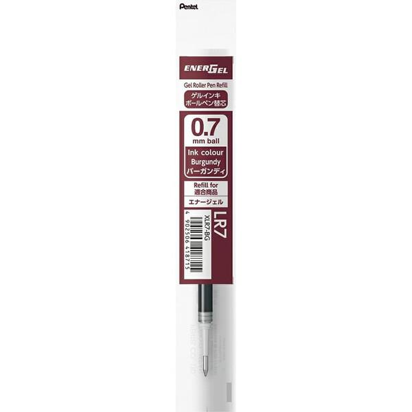 ぺんてる エナージェル ボールペン ゲルインキ リフィル 替芯 0.7 バーガンディ XLR7-BG [02] 〔メール便対象〕