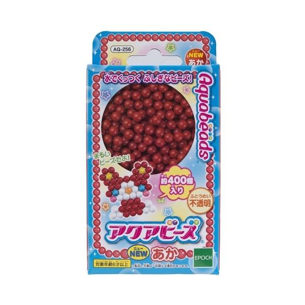 ポイント消化に最適「アクアビーズアート あか」より、濃い色になっています。内容: まるビーズ…NEWあか約400粒■メーカー: エポック社