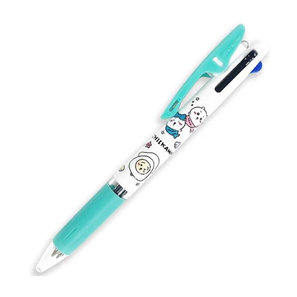 他サイト： ちいかわ ジェットストリーム 3C 人魚 ハチワレ うさぎ 0.5mm 3色ボールペン 黒/赤/青 油性 速乾 人気 かわいい カミオジャパン [01] 〔メール便対象〕の商品画像