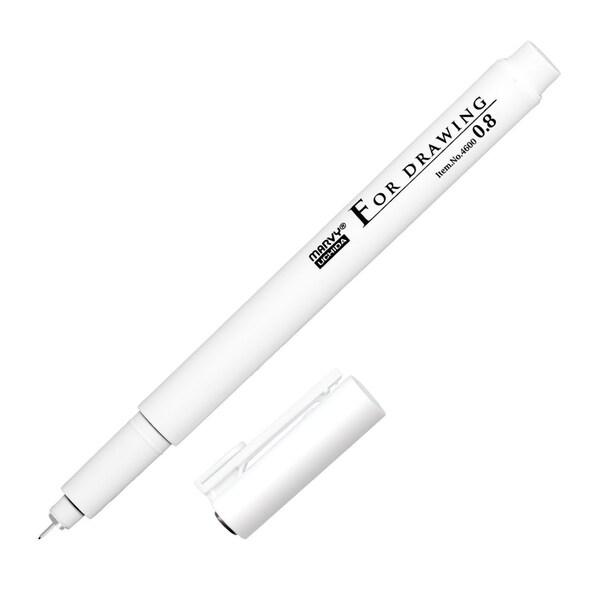 マービー ミリペン フォードローイング ブラック 0.8mm [01] 〔メール便対象〕