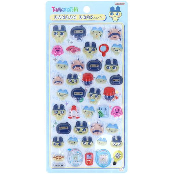 たまごっち ボンボンドロップシール まめっち 立体 ステッカー SNS 話題 デコ かわいい サンスター文具 [01]