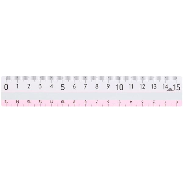 ポイント消化に最適白でも黒でもメモリくっきり♪どんな色の上でもメモリが良く見える定規「ヨクミエルーラー」です。メモリの下に特殊印刷が施されているので、メモリの下に色が付くことで見やすくなります。ペンケースにも入る、コンパクトな15cmが測れ...