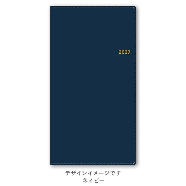 【2027年版】エクセルカジュアル3 1月始まり ウィークリー 週間レフト 月間 月曜始まり 六曜 ノルティ ネイビー 日本能率協会 [01]