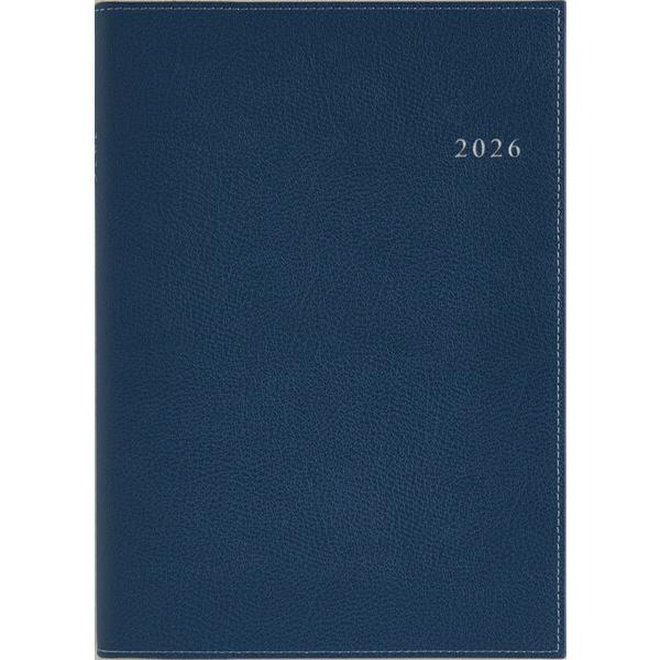 高橋書店 2026年 手帳・ダイアリー 3月始まり 【915】デスクダイアリー A5 1週間+メモ 紺 [02]
