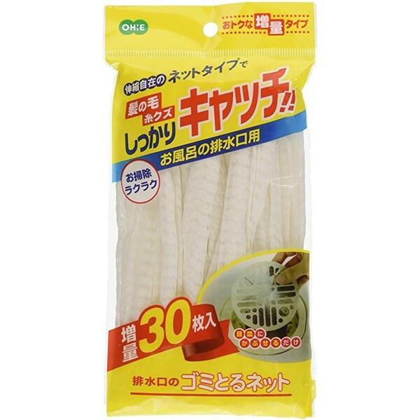 お風呂の排水口のゴミとるネット 30枚入 [01] 〔メール便対象〕