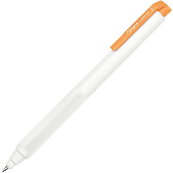 コクヨ キャンパス マジックフィット ゲルインクボールペン 0.5mm 橙インク 速乾 ラバーグリップ 疲れにくい 中学 高校 [02] 〔メール便対象〕