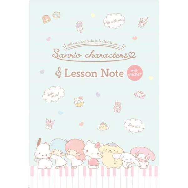 ポイント消化に最適大人気サンリオキャラクターズ柄!新デザインの「レッスンノート」がシール付きで登場です。ハローキティ、ポムポムプリン、シナモロール、マイメロディ、ポチャッコ、、みんな勢ぞろい!出席表や毎回の宿題の記録、毎日の練習チェックにも...