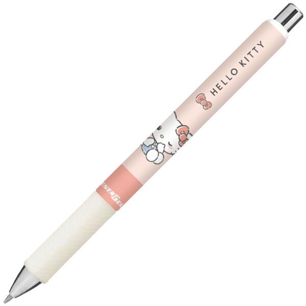 ハローキティ ゲルインキボールペン エナージェル 0.5mm 黒 ノック式