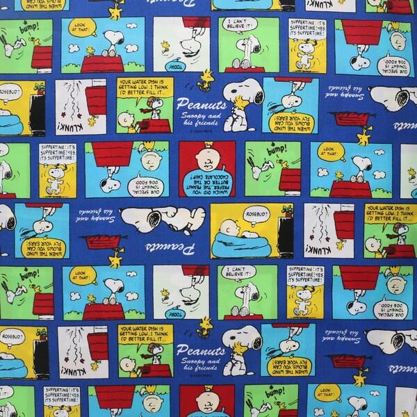 オックス スヌーピー キャラクター 生地 布 カラーコミック柄 青 幅約109cm 50cmカット 01 メール便対象 9f0108l0 ダリアストア 通販 Yahoo ショッピング