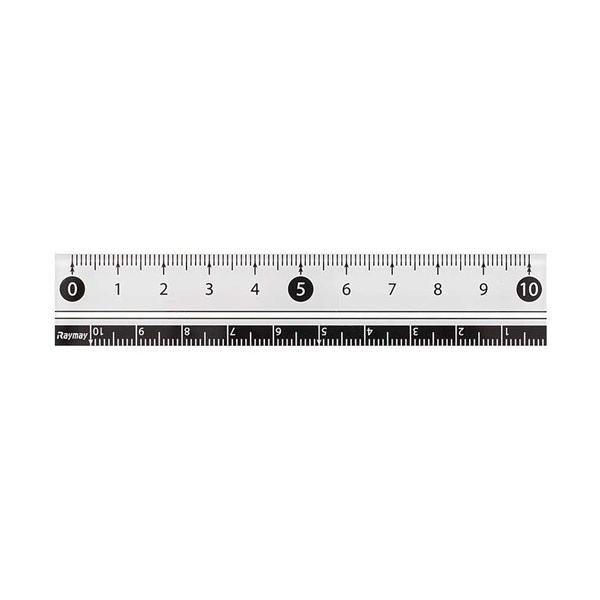 他サイト： RF 見やすい白黒定規 10cm 白 APJ128W [02] 〔メール便対象〕の商品画像