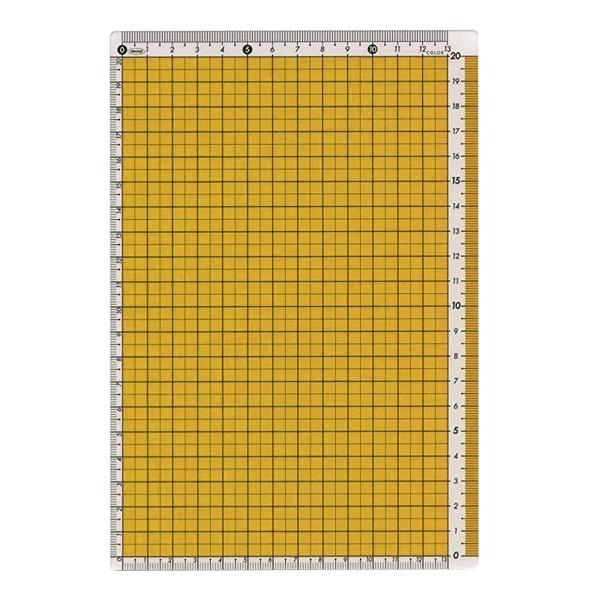 共栄プラスチック カラー方眼下敷きA5判 イエロー [01] 〔メール便対象〕