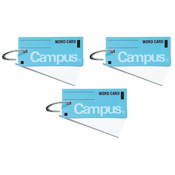 他サイト： コクヨ 単語カード 中 カードリングとじ85枚 青 3個セット [02] 〔メール便対象〕の商品画像