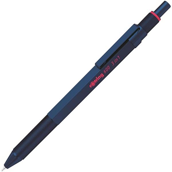 ロットリング 600 3in1 マルチペン アイアンブルー [01] 〔メール便 送料込価格〕