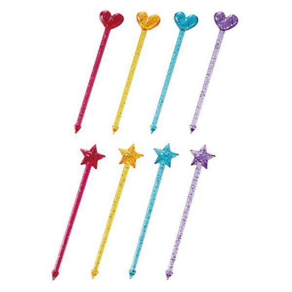 ポイント消化に最適食事がもっと楽しくなる♪パーティの彩りに活躍する「ロングピック」です。キラキラのラメ入りでかわいい、ハート&amp;スターデザイン。ランダムに入っていて楽しい12本入。(お届けの商品によって、色・柄の組み合わせが異なります...