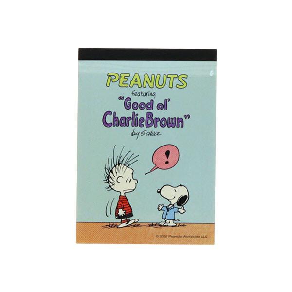 スヌーピー メモミニ ライトブルー 2柄×各40枚 PET表紙 PEANUTS Favorite Story かわいい 日本製 サンスター文具 [01] 〔メール便対象〕