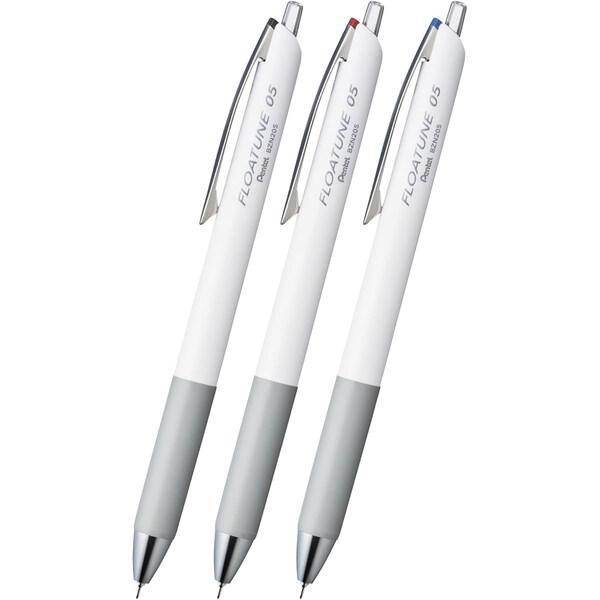 ぺんてる 油性 ボールペン フローチューン 0.5mm 黒 赤 青 3色セット