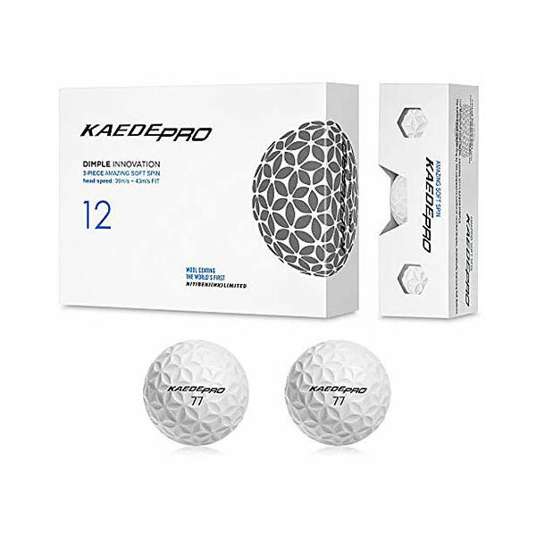 カエデ ゴルフボール 1ダース 12球 カエデフライ KAEDE PRO 高反発