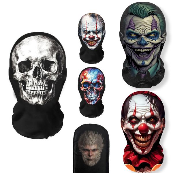 スカル 骸骨 マスク フルフェイスマスク ネックウォーマー ス ハロウィン フェイスガード メッシュ! 送料無料