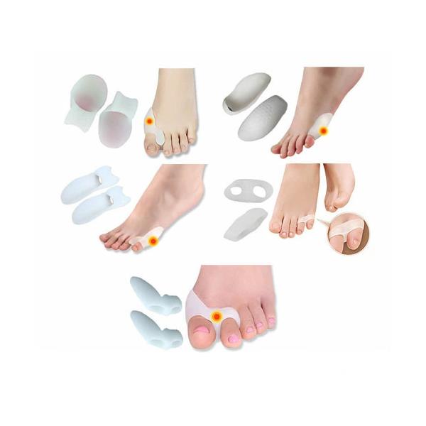 足指サポーター 外反母趾専用パッド簡単着脱 左右兼用 (1足組)ホワイト Amazon | 小趾サポーター 足指サポーター 足指広げる パカッと