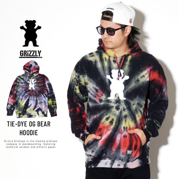 grizzly tie dye hoodie