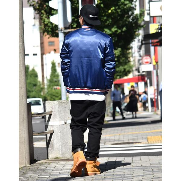 スタジャン メンズ サテン スタジアムジャンパー 中綿 厚手 ワッペン 刺繍 ブルックリン B系 ストリート ファッション 秋冬 Buyee Buyee 日本の通販商品 オークションの代理入札 代理購入