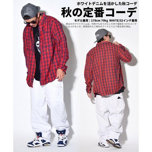 バギーパンツ メンズ カラーデニム ジーンズ 極太 ワイド 太め ゆったり 大きいサイズ B系 ヒップホップ ファッション 白 黒 ホワイト ブラック Buyee Buyee 일본 통신 판매 상품 옥션의 대리 입찰 대리 구매 서비스
