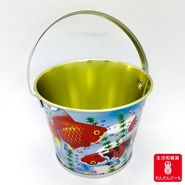 懐かしいブリキ金魚 バケツ小 Buriki Kingyobakesyo だんだんどーも 通販 Yahoo ショッピング