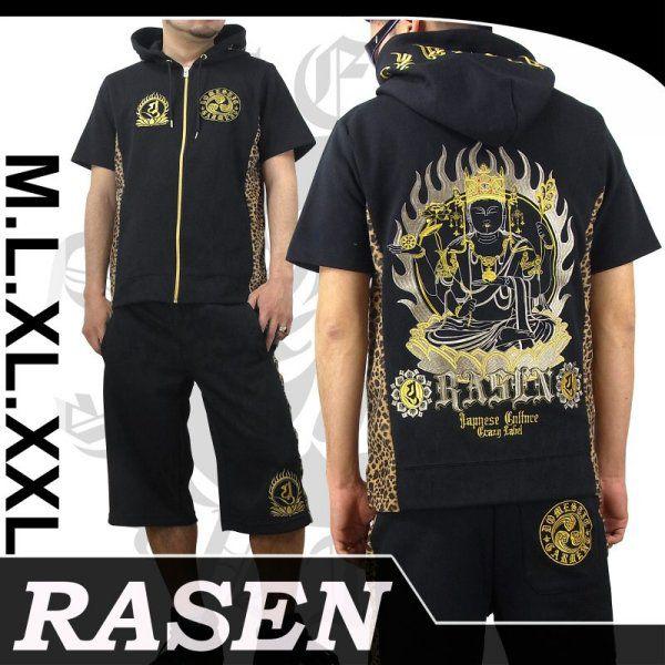 Rasen 2rsus 302 明王柄刺繍半袖切替セットアップパーカー 螺旋 2rsus 302 だんだら Yahoo 店 通販 Yahoo ショッピング