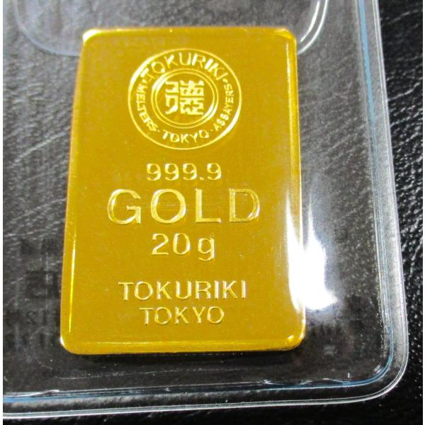 インゴット(延べ棒) 金 インゴット 20g 新品 純金インゴット 金の延べ棒 徳力本店製