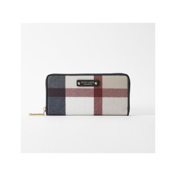 ブルーレーベル クレストブリッジチェックPVC長財布 新作新品