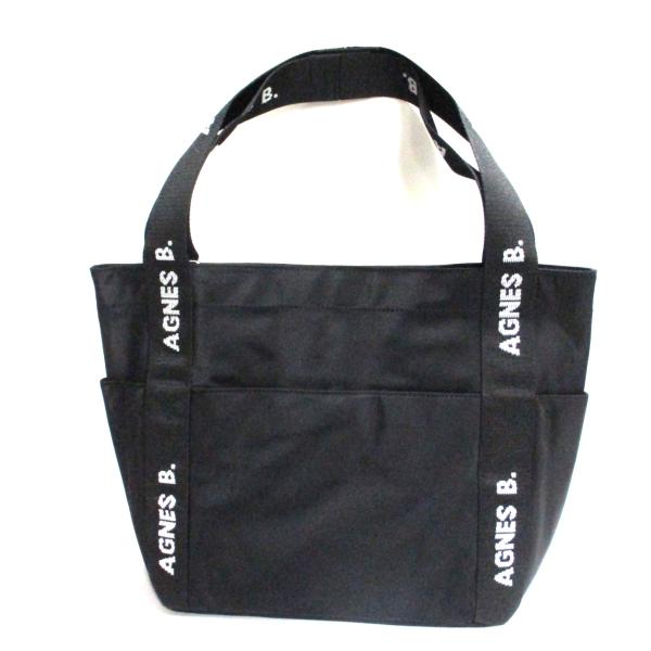 【美品】agnes b. アニエスベーカゴバッグ トートバッグ ★返品保証 agnes b. 「agnes b.」 かごバッグ FREE ホワイト レディース
