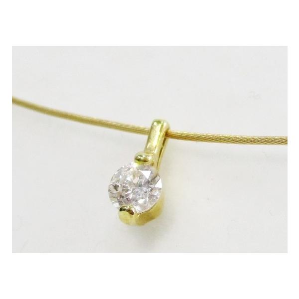 ダイヤモンド ネックレス K18 一粒ダイヤ ワイヤーネックレス 18 ダイヤモンド ネックレス K18 一粒ダイヤ ワイヤーネックレス 18