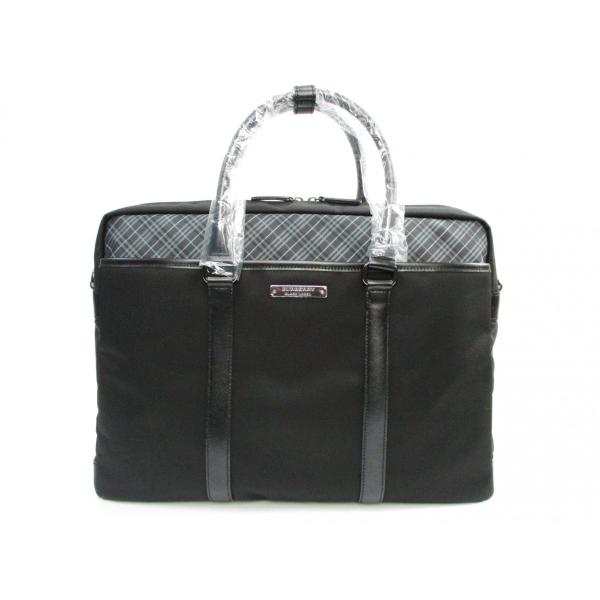 BURBERRY BLACK LABEL 千鳥柄肩掛け可A4 ビジネスバッグ