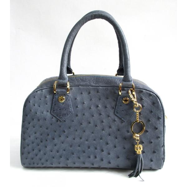 クロワロワイヤル オーストリッチ ハンドバッグ ボストンバッグ 日本製