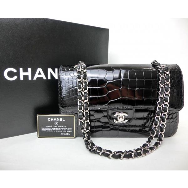 CHANNELマトラッセ、クロコダイル柄、稼働中 CHANNELマトラッセ、クロコダイル柄、稼働中 CHANEL - シャネル