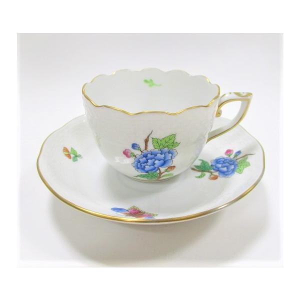 ヘレンド デミタスカップアンドソーサー ヴィクトリア プレーン