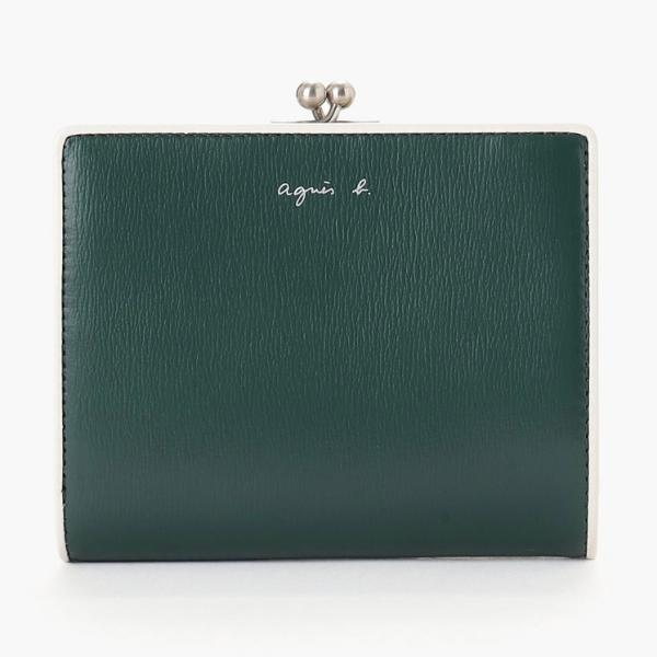 agnès b. アニエスベー 長財布 ホワイト/グリーン dandelion-onlineshop_03-120122