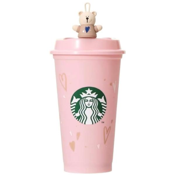 スタバ バレンタインリユーザブルカップ＆ドリンクホールキャップ2023＆2024 ☆スタバ「バレンタイン2023リユーザブルカップ専用 ドリンクホール