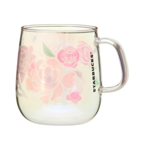 Starbucks Coffee - ◇2個セット◇ スターバックス 耐熱グラスマグカップ ホログラムフラワーズ Amazon.co.jp: スターバックス 耐熱グラス マグカップ スタバ