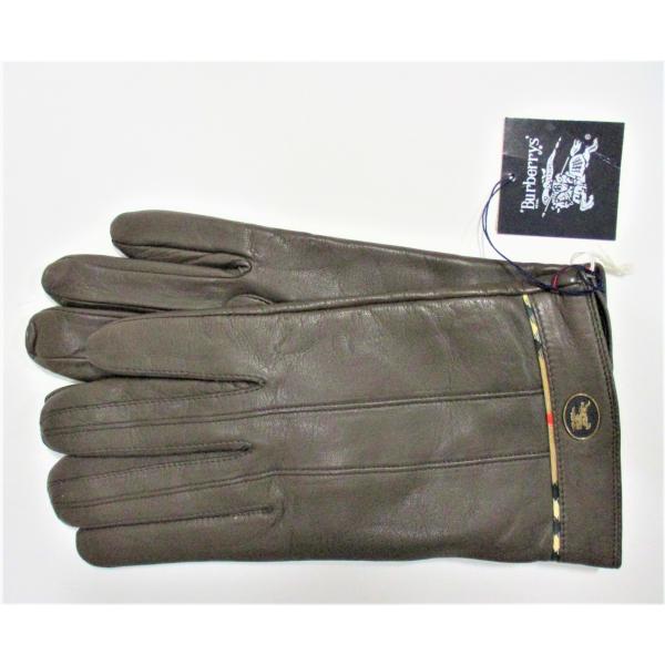 Burberry バーバリー　レディース　手袋　羊革　新品 22cm ブラウン Burberry バーバリーレディース手袋羊革新品 22cm ブラウン