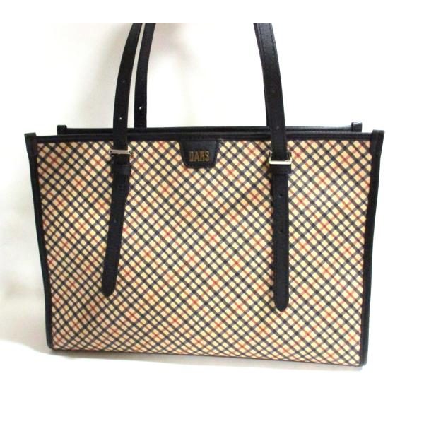 DAKS チェック柄 ハンドバッグ DAKS（ダックス） トートバッグ ショルダーバッグ チェック柄 美品